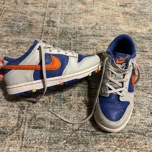 Nike Kids Blue and Orange Sneakers